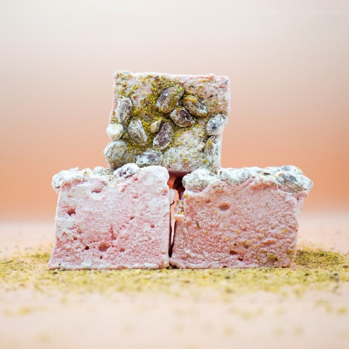 Raspberry & Pistachio Marshmallow - Marshmallowstore.nl
