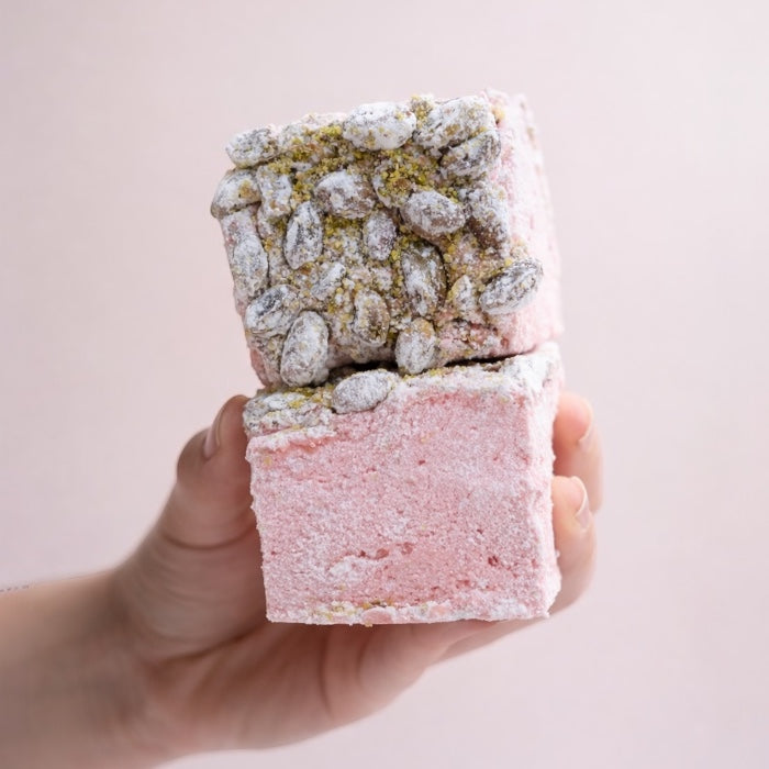 Raspberry & Pistachio Marshmallow - Marshmallowstore.nl